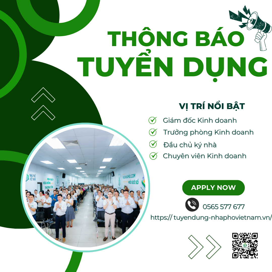 Cần Chuyên viên Kinh doanh BĐS khu vực Thanh Xuân